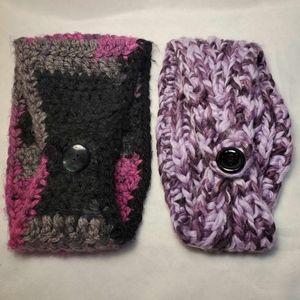 Headband Lot Pair of Crocheted Winter Cold Weather Ear Coverings